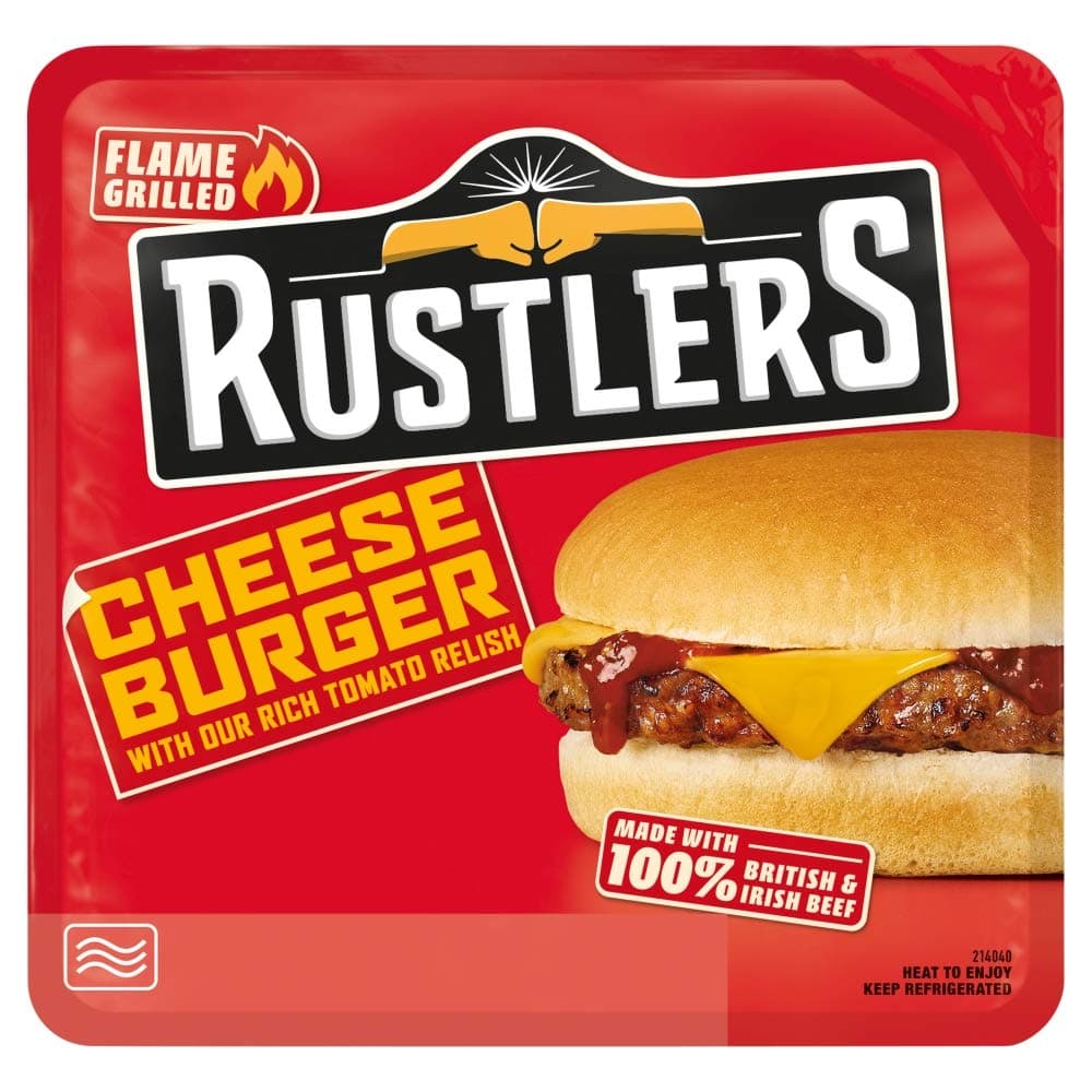 RustlersFlame Grilled Cheese Burger, 162g