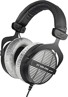 beyerdynamic DT 990 PRO Over Ear Wired Studio Headphones (Black)