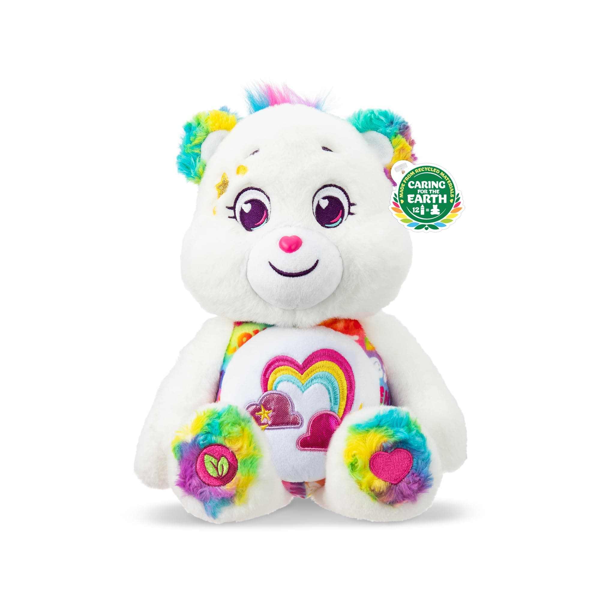 Care Bears Basic Fun True Friend Bear Plush Toy 35cm | Collectable Soft Cuddly Teddy Bear for Boys & Girls | Bright and Colourful Gift for Kids Aged Four and Up