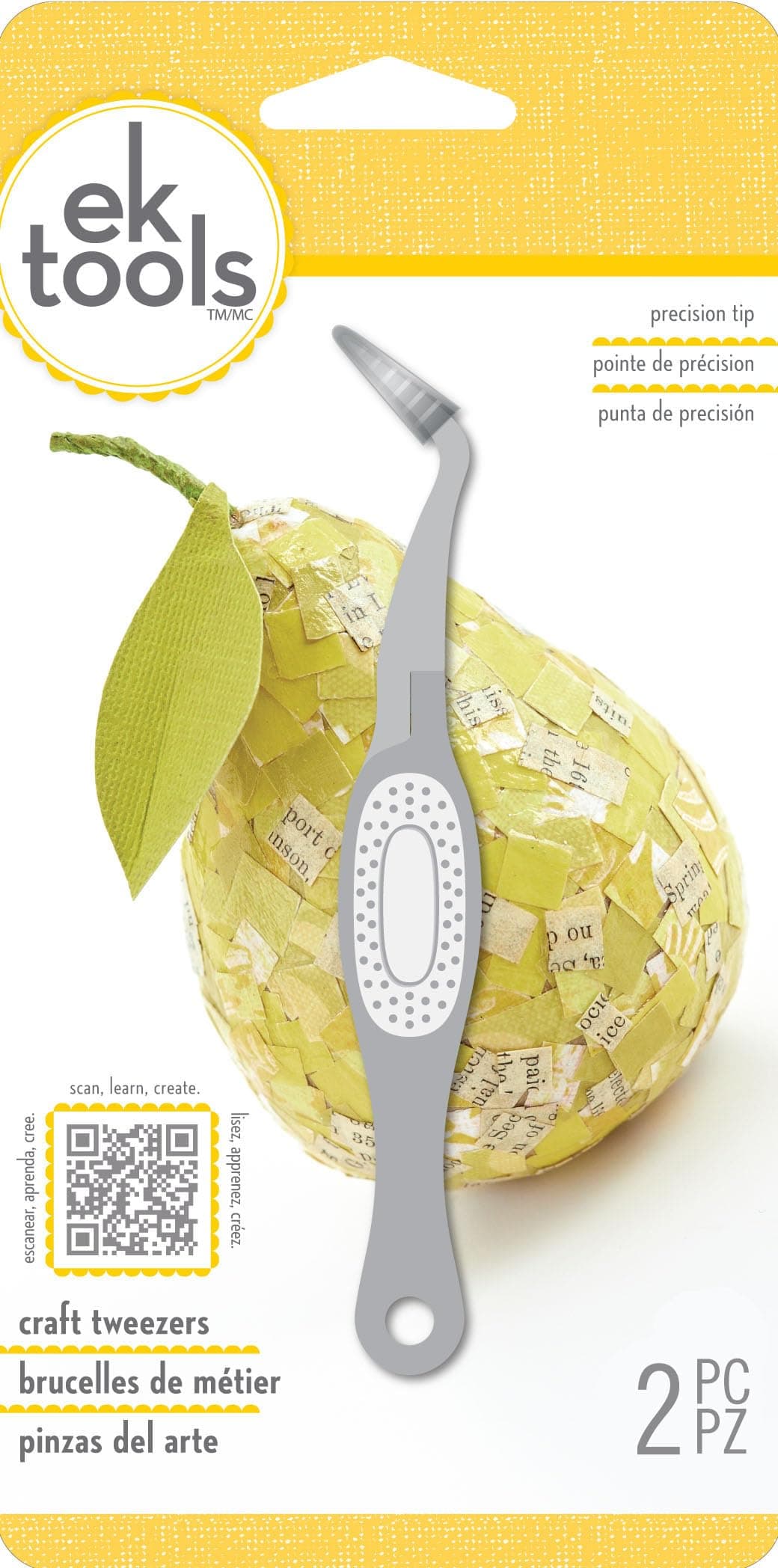 EK tools Craft Tweezers, New Package