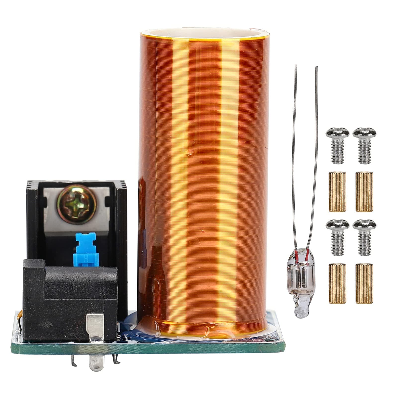 BD243 Mini Coil Kit Plasma Ball Spark Gap Arc Generator for Learn Scientific Knowledge Magic Props DIY Electronics Parts Air Light Technology Tool