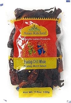 Asian Kitchen (By Rani Brand) Byadagi Chilli Whole, Indian Chilli 3.5oz (100g) ~ All Natural | Vegan | Gluten Friendly | NON-GMO | Indian Origin