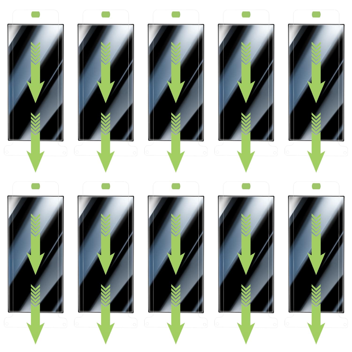 WSKEN [Replacement] for Samsung Galaxy S24 Ultra Privacy Screen Protector - 10 Pack (WITHOUT INSTALLING Box)