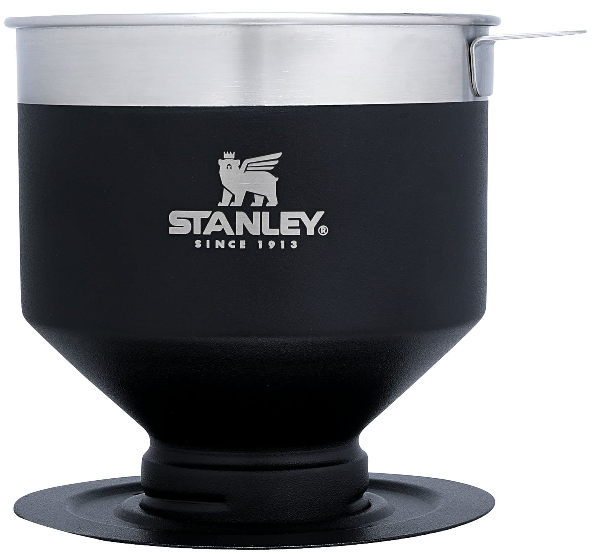 STANLEY Perfect Brew Pour Over | Manual Single Cup Coffee Maker | Drip Coffee Maker with Reusable Filter | Easy Clean Stainless Steel | BPA-Free | ‎Matte Black