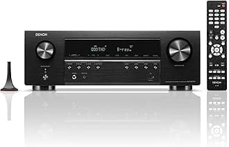 AVR-S670H 5.2 Ch Home Theater Receiver, 8K UHD HDMI Receiver (75W x 5), Streaming via Built-in HEOS Bluetooth & Wi-Fi, Dolby TrueHD, Dolby Pro Logic II DTS HD Surround Sound System for TV