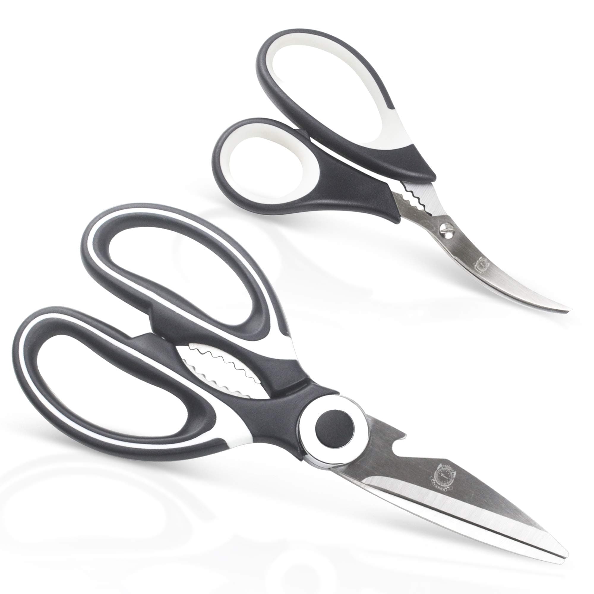THNHA Kitchen Shears - Ultra Sharp Premium Heavy Duty Kitchen Shears and Multi Purpose Scissors Includes Seafood Scissors As a Bonus -Kitchen Heavy Duty Cooking Scissors