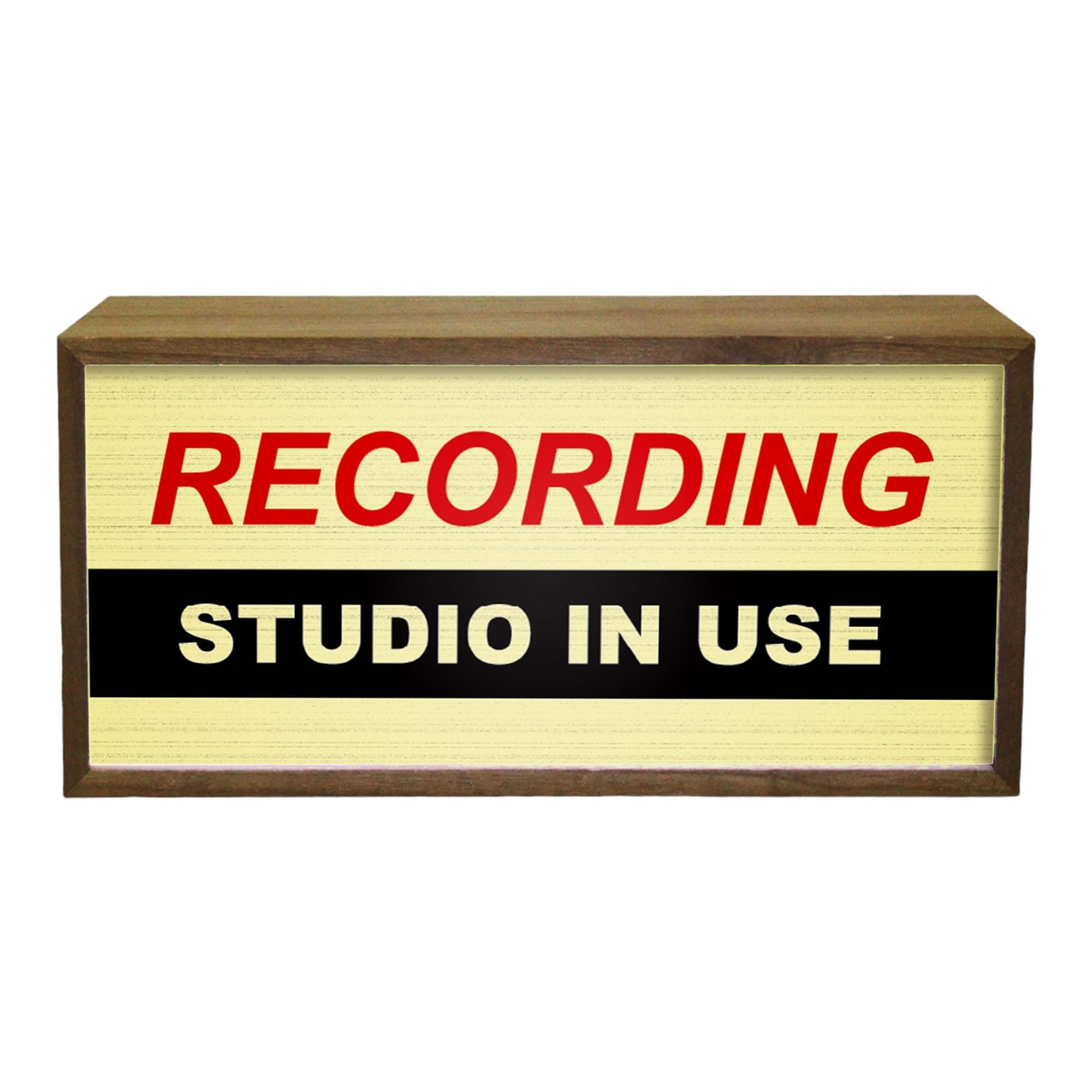 Light Box Recording Studio In Use |Illuminated Light Up LED Room Sign | Retro Sound Studio Design | DJ Social Media Influencer Lighting Gift | Bright Display For Podcasters And Music Artists