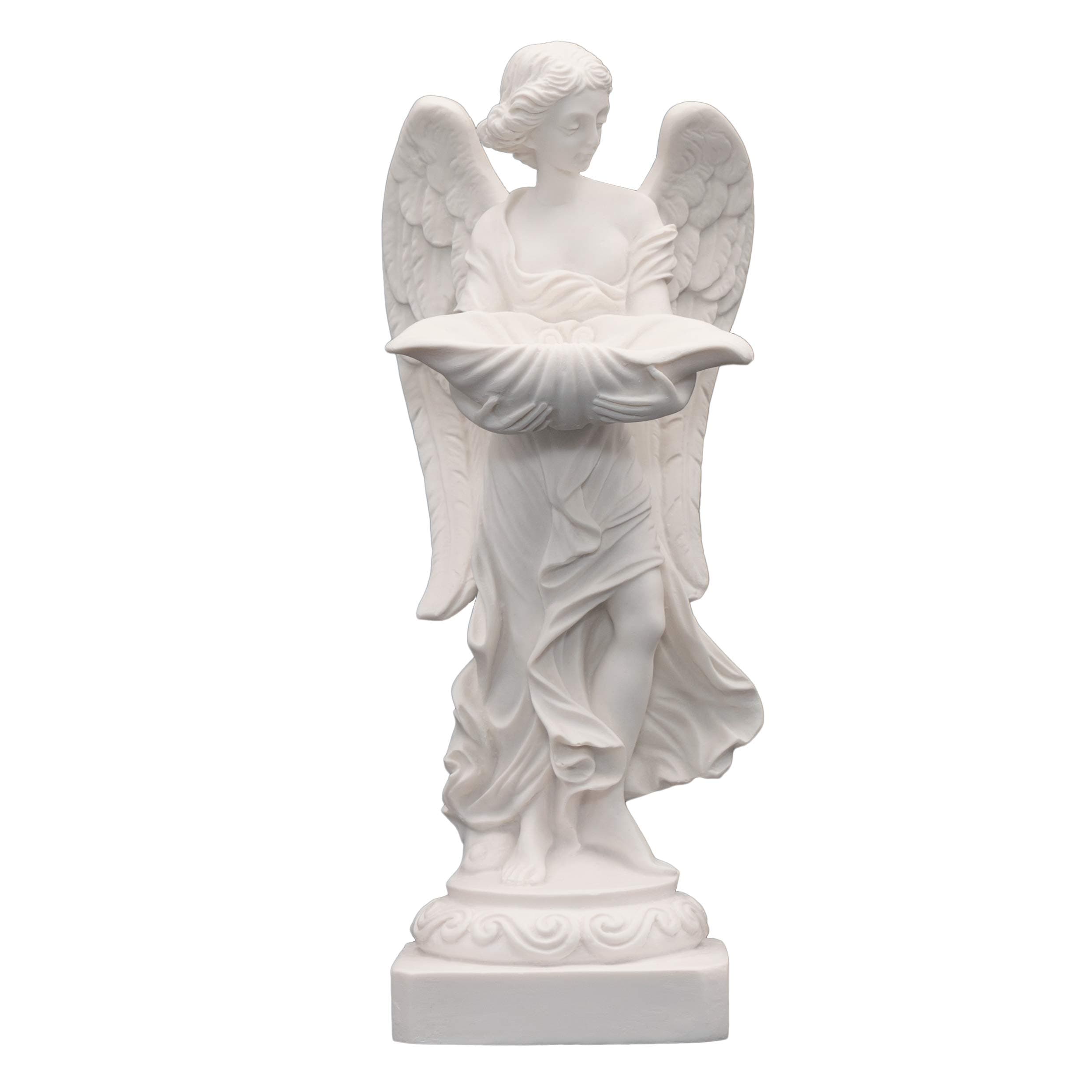 Helcee Handmade Alabaster Angel Statue 9.45 in