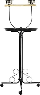 Bird Stand Play Top Large Parrot Bird Play Stand Perch Rolling Stand