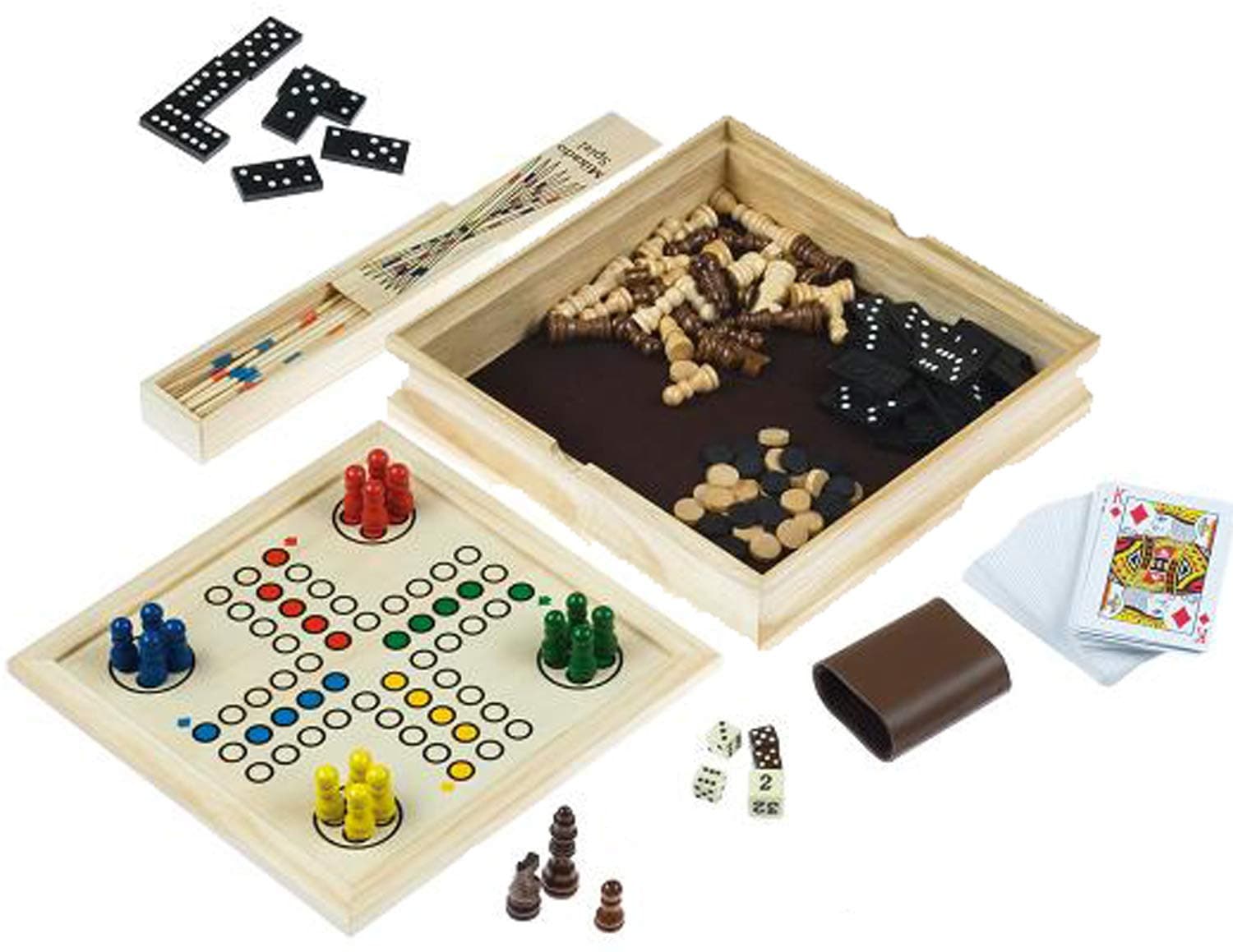 Engelhart - Classic wooden board game case - 340102