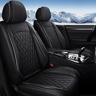 Full Set Car Seat Covers Fit for Mitsubishi Eclipse Cross 2018-2025 2026 Faux Leather Seat Cushion 2 Rows 5 Seats Waterproof Anti-Slip Automotive Interior Accessories (Black Line)