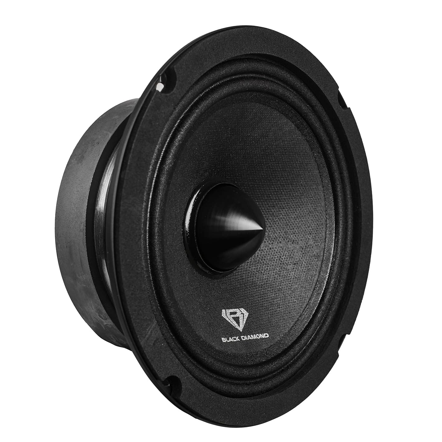 BLACK DIAMOND Dia-M6.4B Loudspeaker – 6.5", Midrange with Bullet, 500W Max, 250W RMS, 4 Ohms - Premium Quality Audio Door Speakers for Car or Truck Stereo Sound System (1 Speaker)