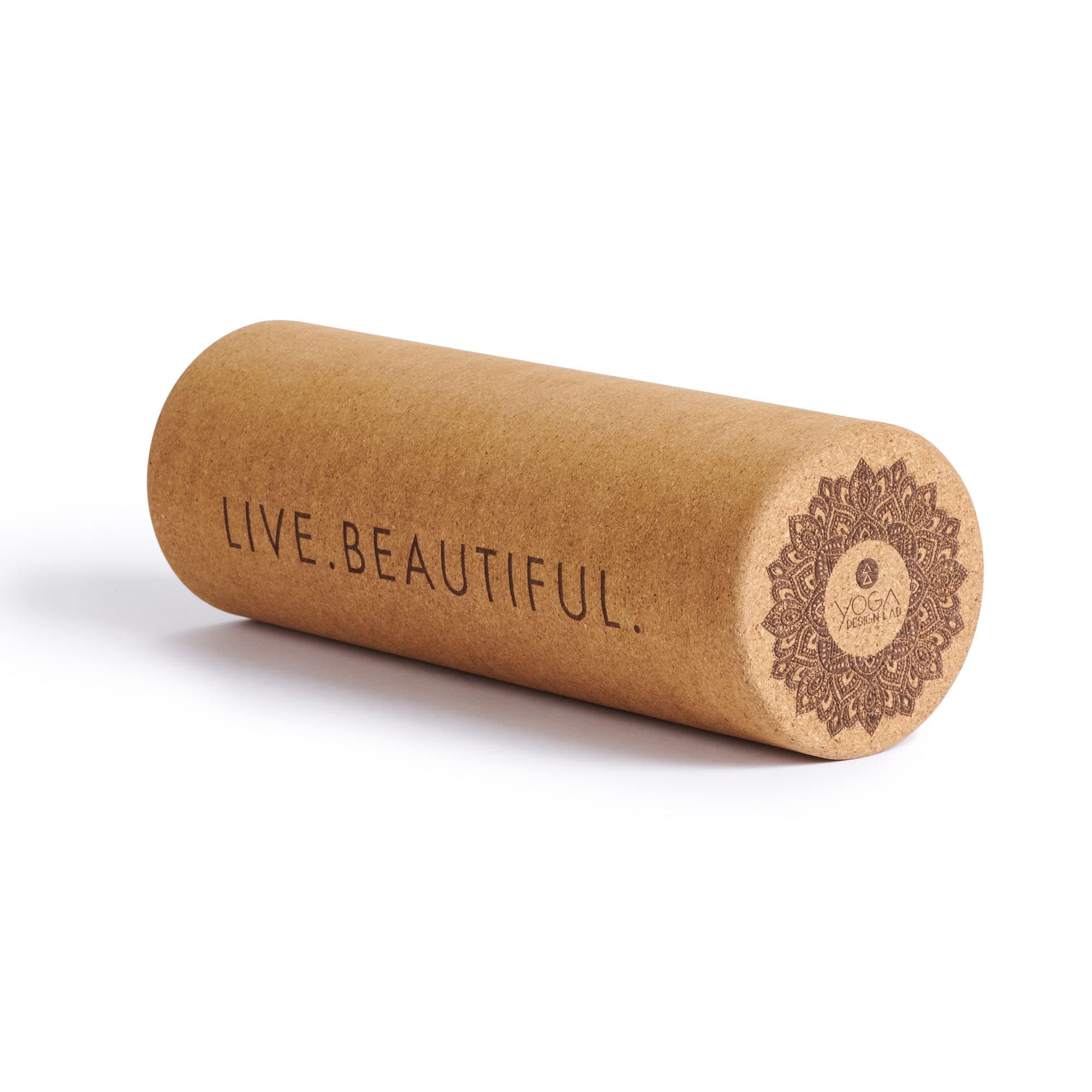 Yoga Design Lab | The Cork Roller | Release Tense Muscles, Improve Blood Circulation, Relieve Pain, Massage Tissue | Ideal for All Areas of The Body Arms, Legs, Back | Travel-Friendly