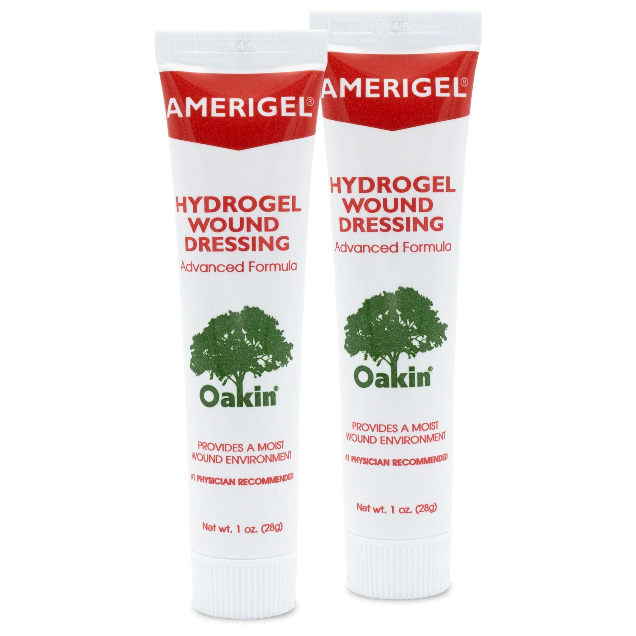 Hydrogel Wound Dressing (1 oz.) Two Pack - Provides Moisture-Rich Healing Environment for Dry Wounds