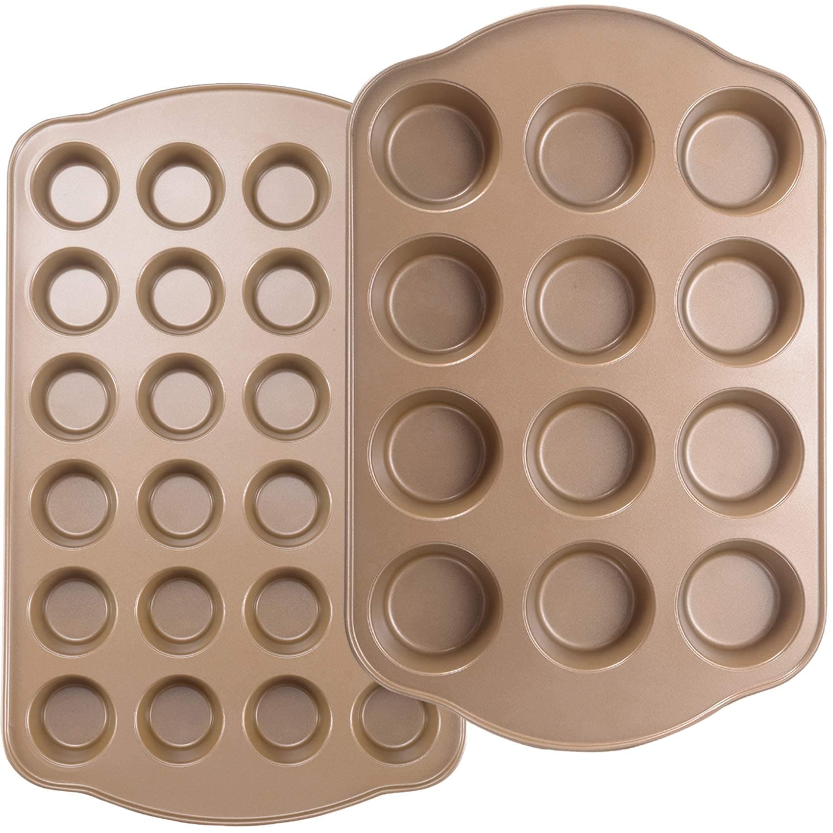 JOHO BAKING 2-Piece Cupcake Pan Set
