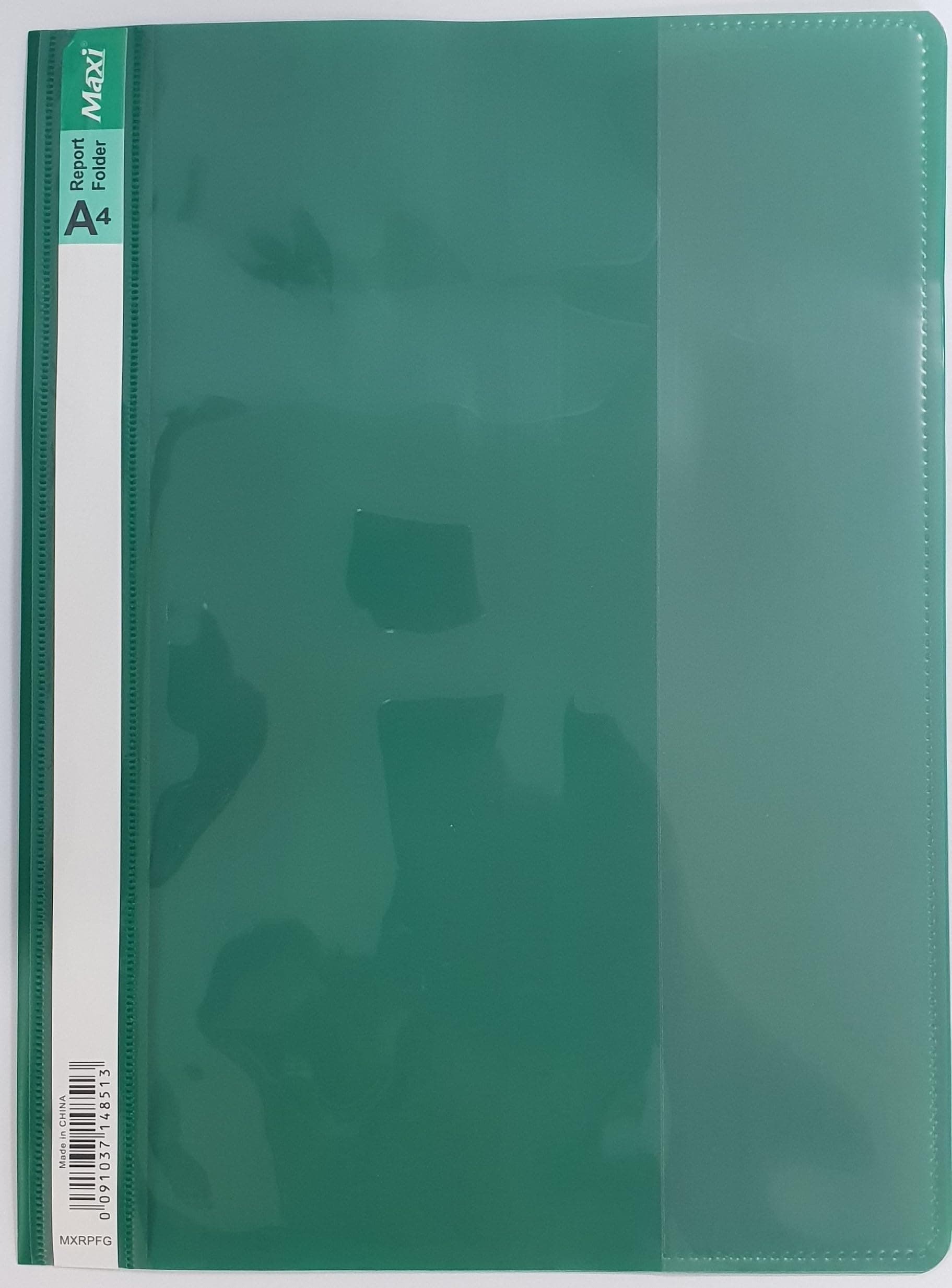 MAXI REPORT FILE A4 GREEN,Clear Front Report Covers Project File with Fasteners for School Office