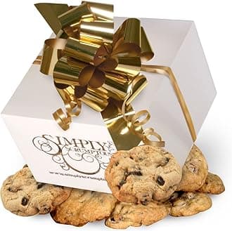 Simply Scrumptous Low Fat Chocolate Chunk Cookies White Gift Box