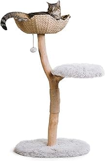 Mau Lifestyle Gray Uni Cat Tree, 43" H, 27 LBS, Grey/Gray