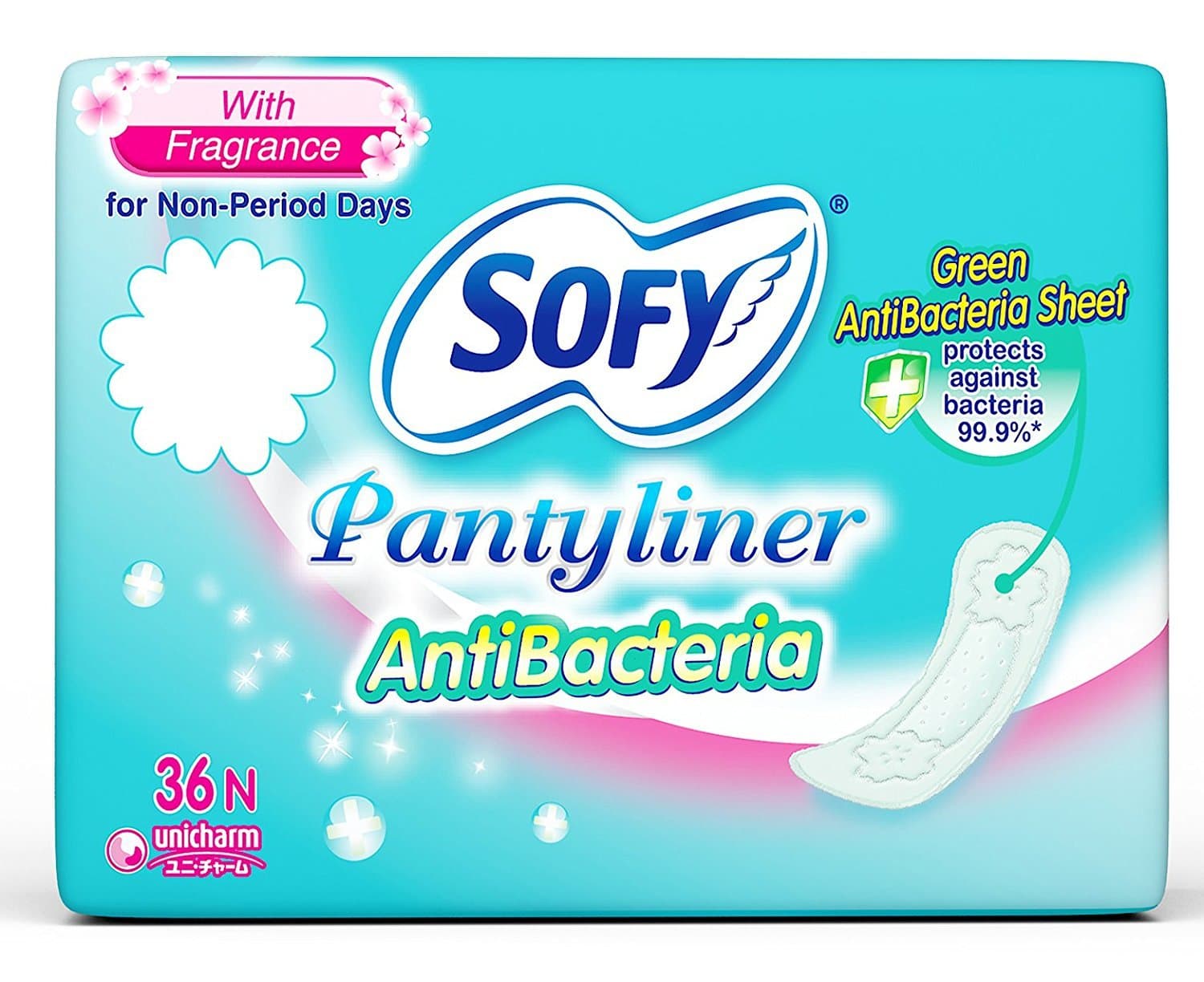 Sofy Antibacterial Pantiliners 72 Pack (Pack of 2)