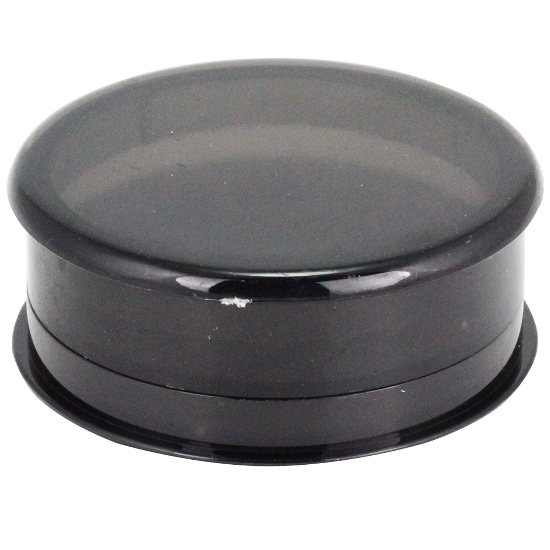 Plastic Grinder 60 mm Three Parts Including Storage Compartment Choose Your Favourite Colour (Black) for Pine Nuts and Chilli Peppers 1x