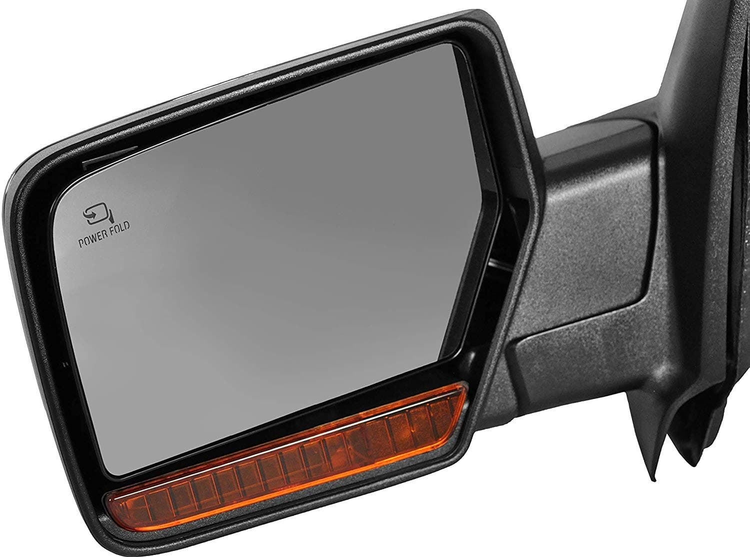 Driver Side Mirror for 2007-2008 Lincoln Navigator and 07-08 Ford Expedition Power Operated, Power Folding, with Signal & Paddle Lamp With Chrome Finish Cover - Parts Link #: FO1320391