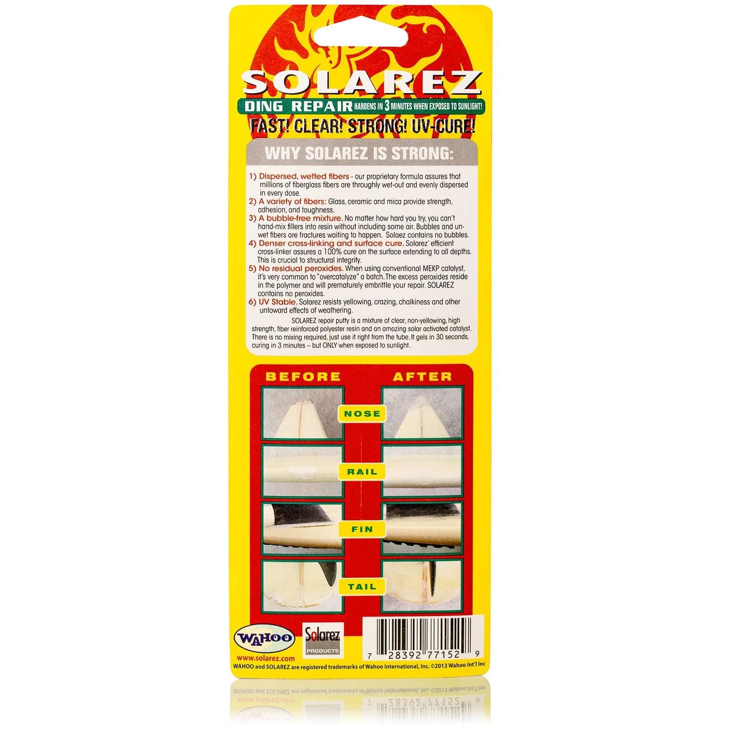 Solarez UV Cure Polyester Ding Repair - Surfboard Repair Kit (2 Oz)