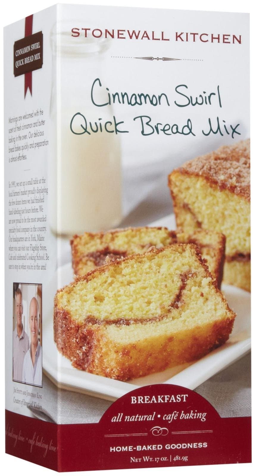 Stonewall Kitchen Cinnamon Swirl Quick Bread Mix, 17 oz