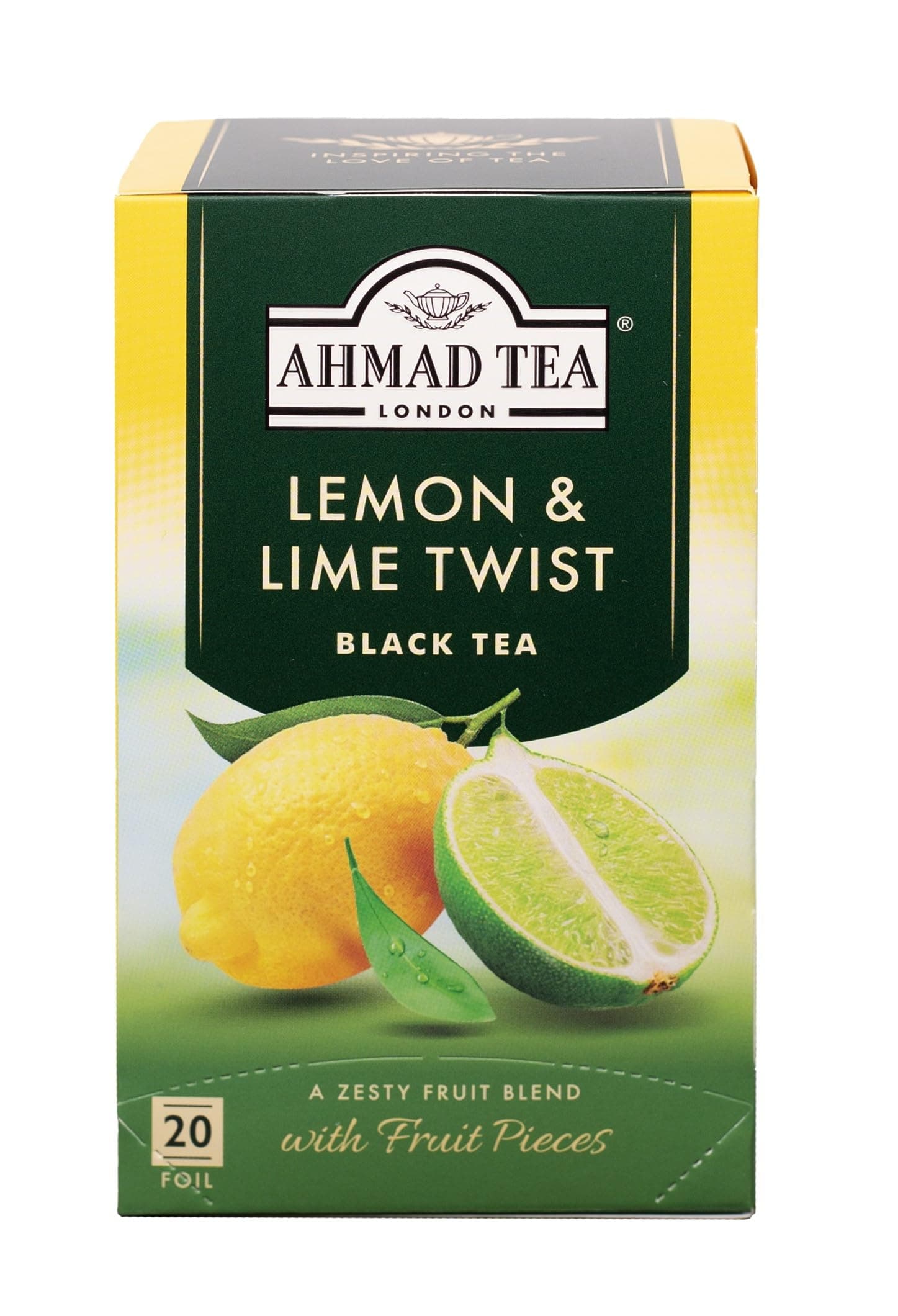 – Lemon & Lime Fruit Black Tea | Black Tea - 20 Teabag Sachets