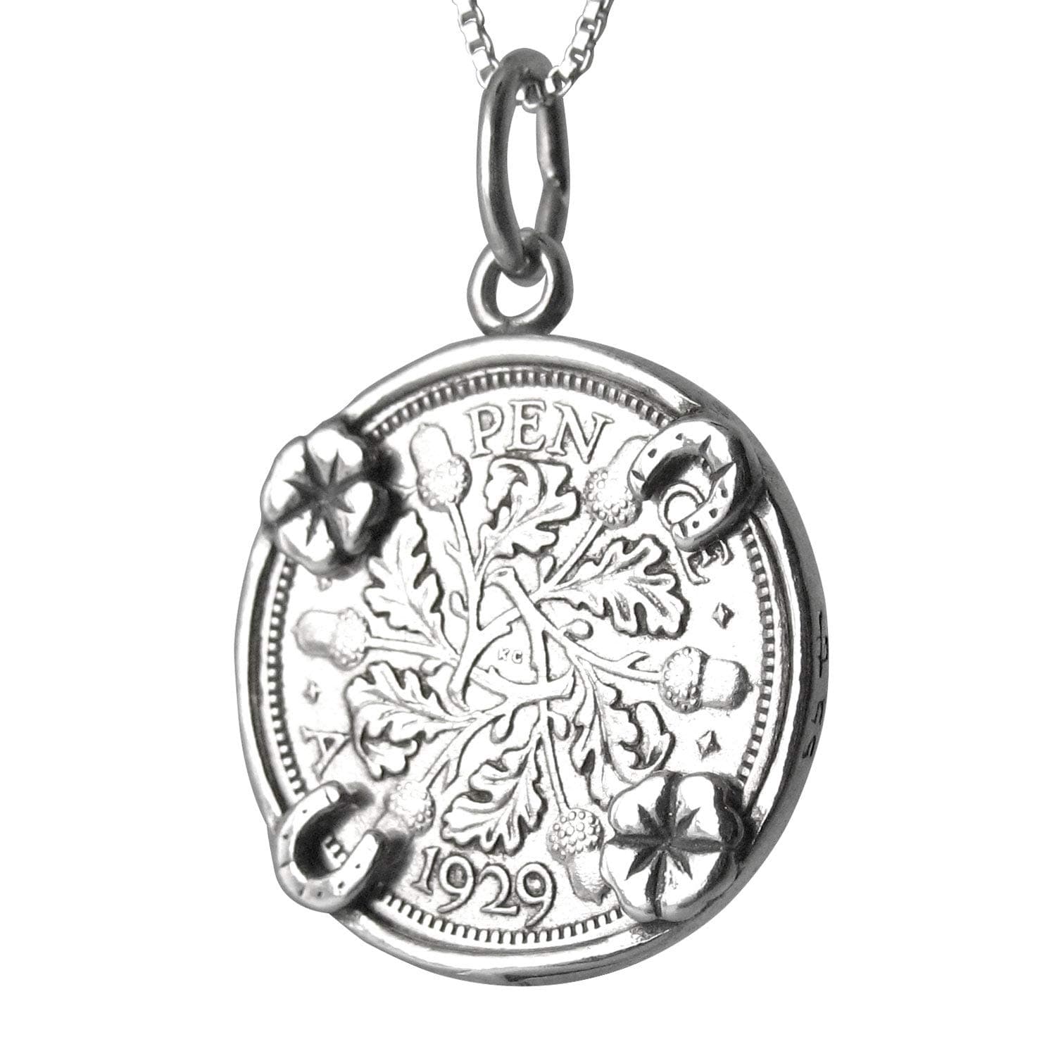 Genuine Sixpence Coin Pendant