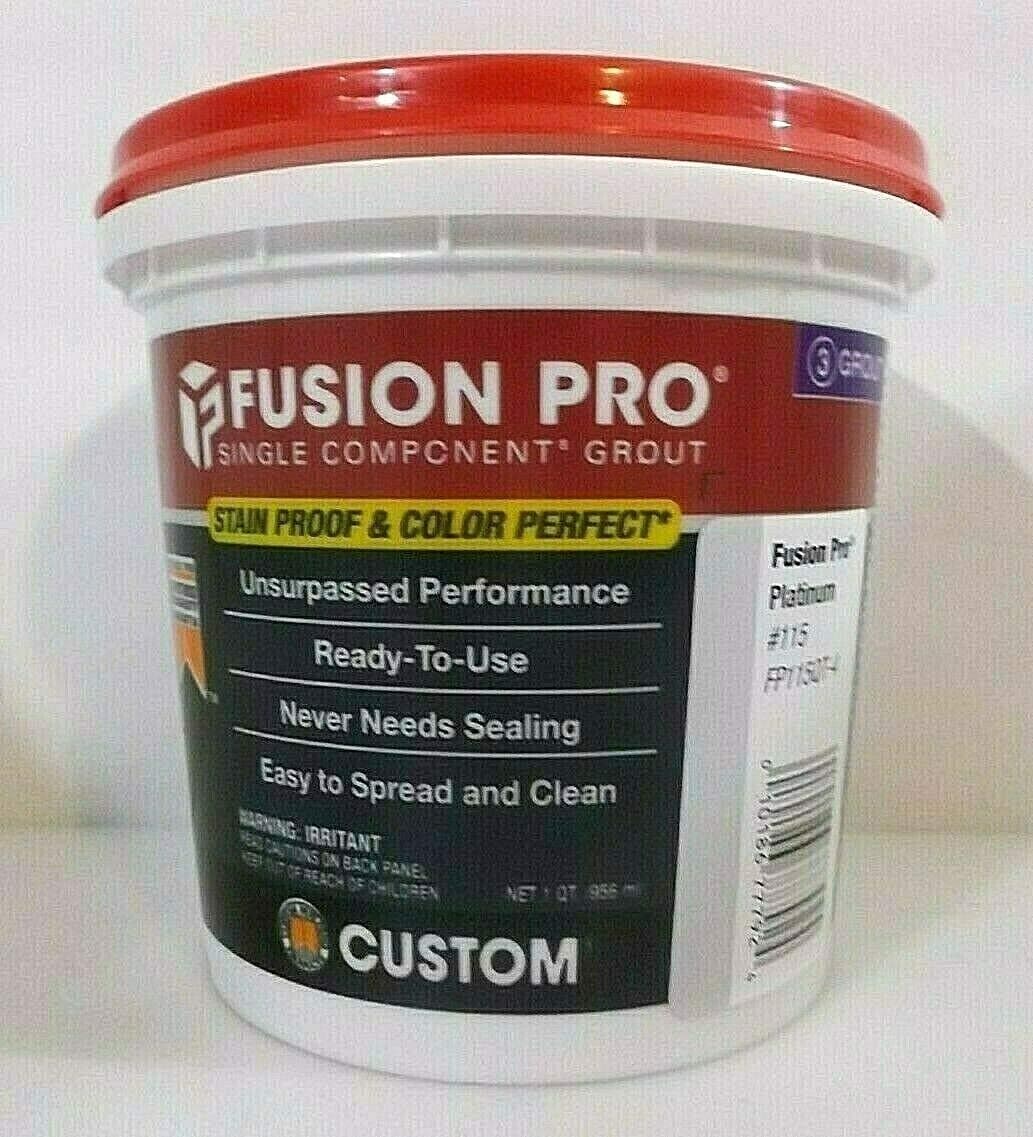 Fusion Pro Grout Single Component Platium 1 Quart