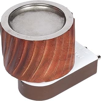 Eabir Camphor Burner For Home | Kapoor Dani For Puja I Camphor Burner | Camphor Diffuser For Home Fragrance (Model 7) Wood, Brown