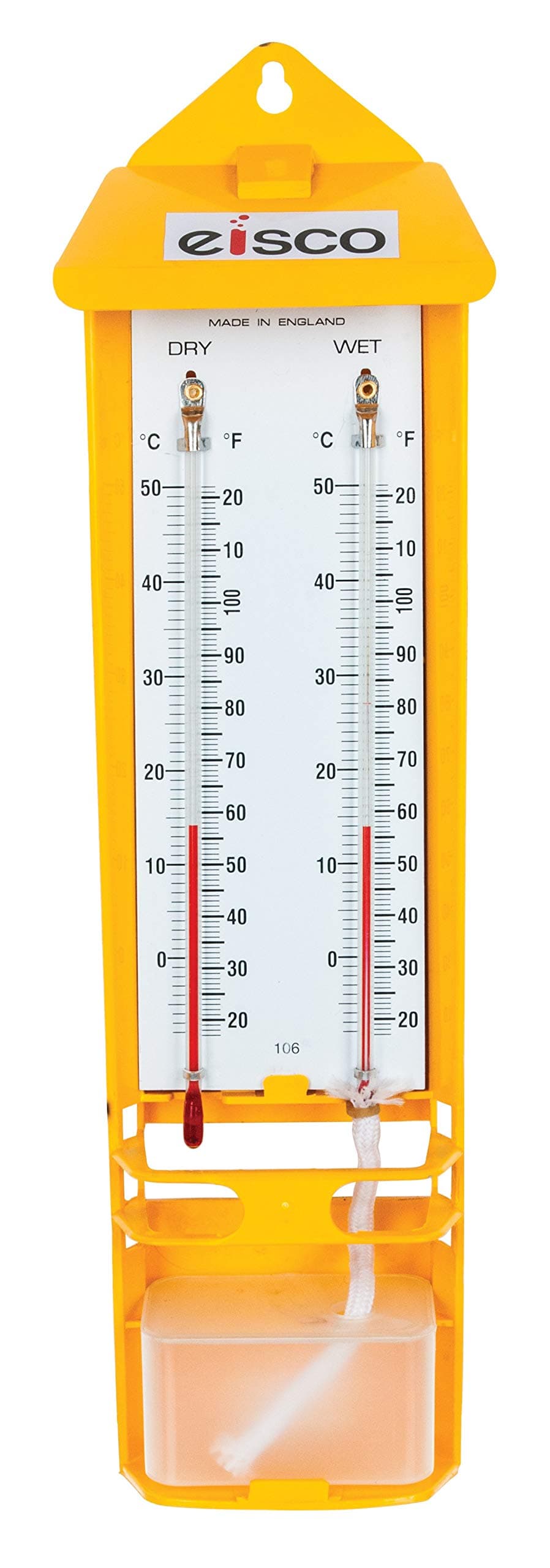 EISCO Wet-Dry Bulb Hygrometer, Wall Mounted Thermometers