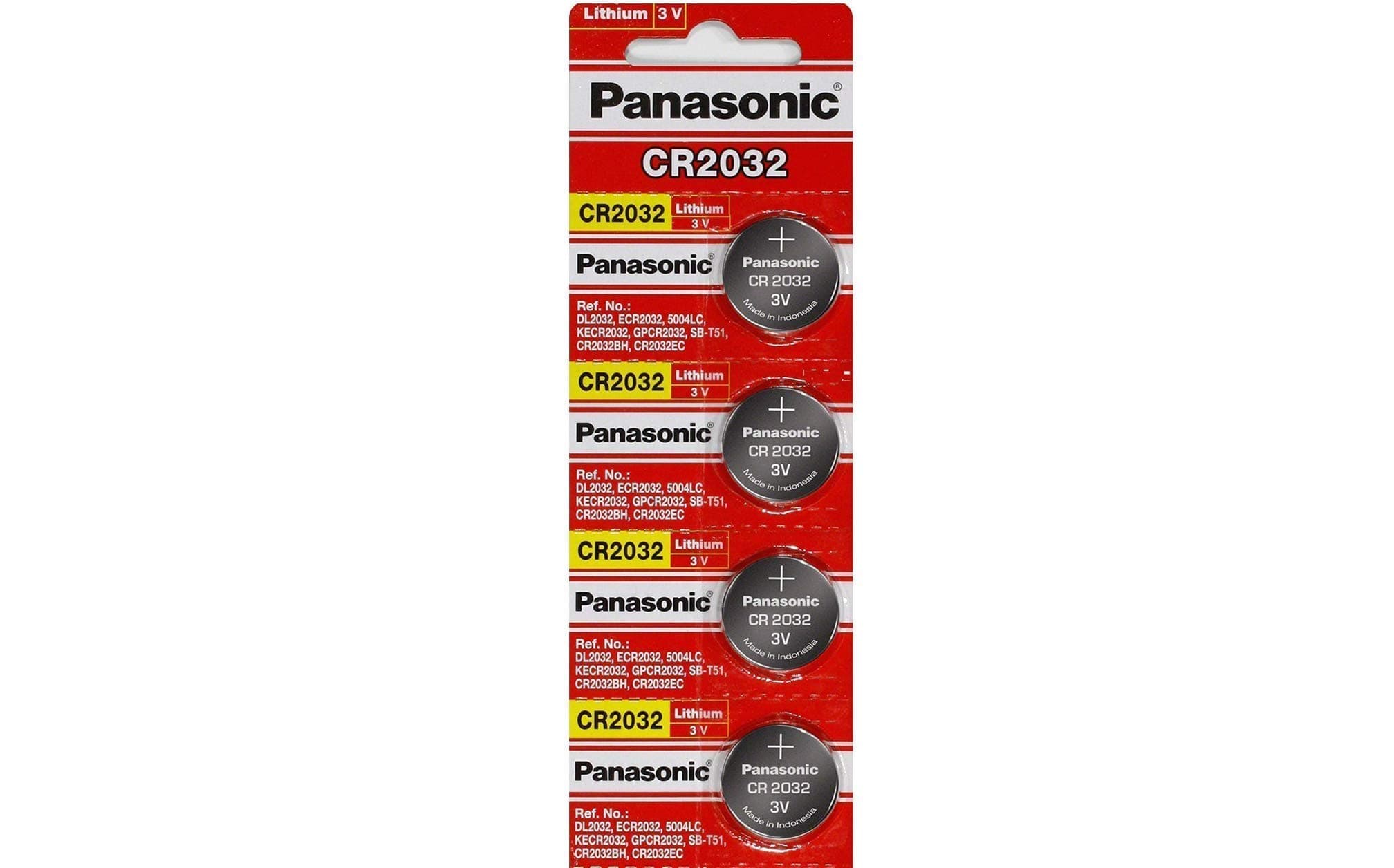 PanasonicPanasonic CR2032 battery lithium button cell 3 V, pack of 4