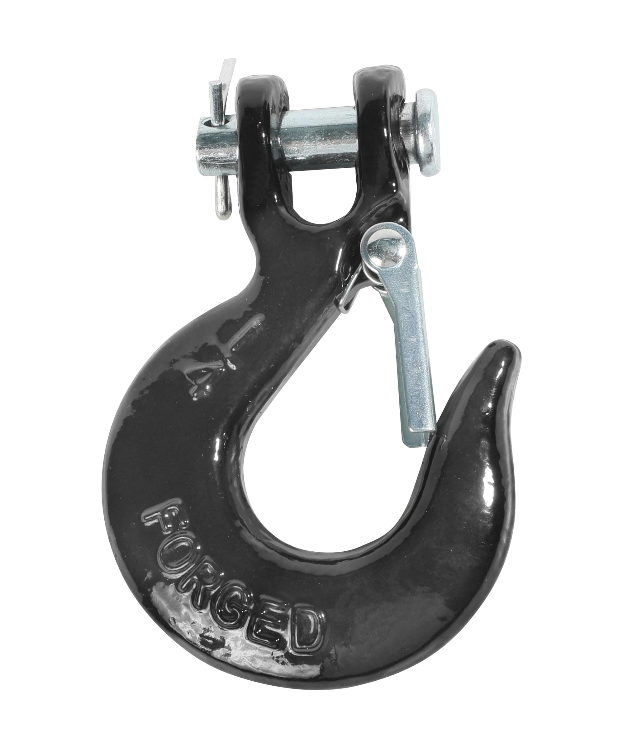 RACOONA Winch Hook,Chain Hook,1/4 inch Clevis Slip Hook with Safety Latch,Car Accessories Heavy Duty Safety Chain Hook,Forged Steel Towing Winch Hook for ATV UTV,Fit 3/16” 1/4” Synthetic Winch Rope