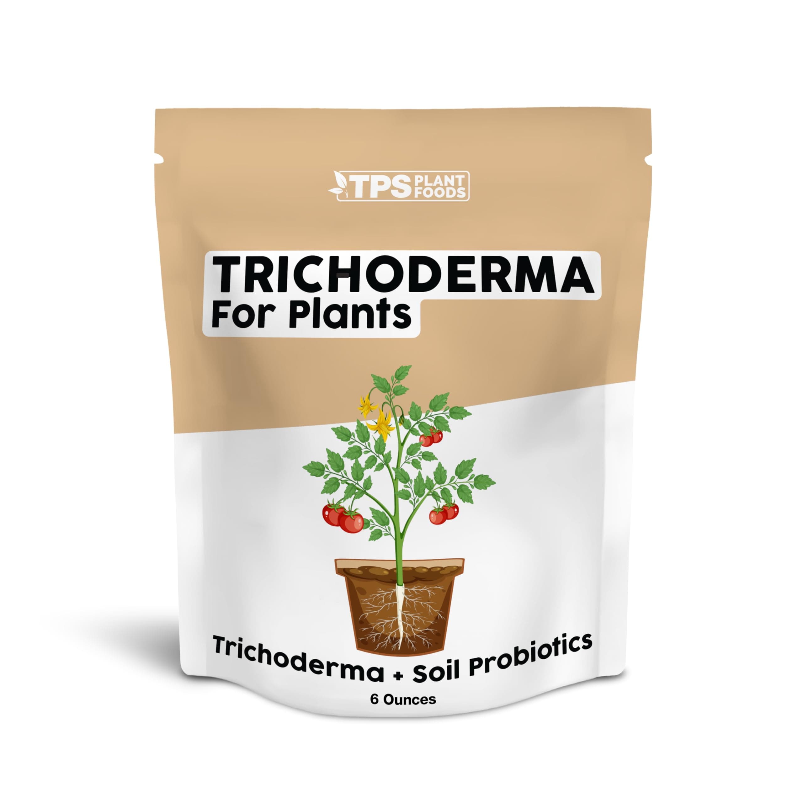 Trichoderma for Plants – Microbial Supplement for Root Protection & Improved Soil Biology, 6 oz