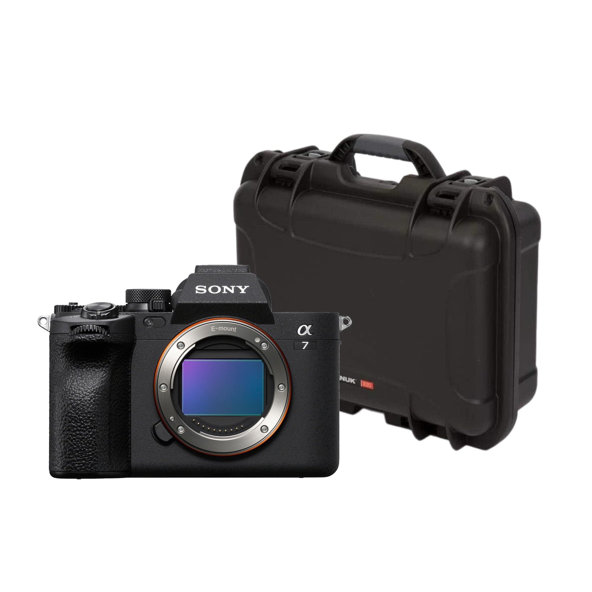 Alpha 7 IV Full-Frame Mirrorless Lens Camera (Body Only) Bundle with 920 Molded Interior Hard Case with Foam Insert and Lid Organizer for Sony A7R Camera (Black) (2 Items)