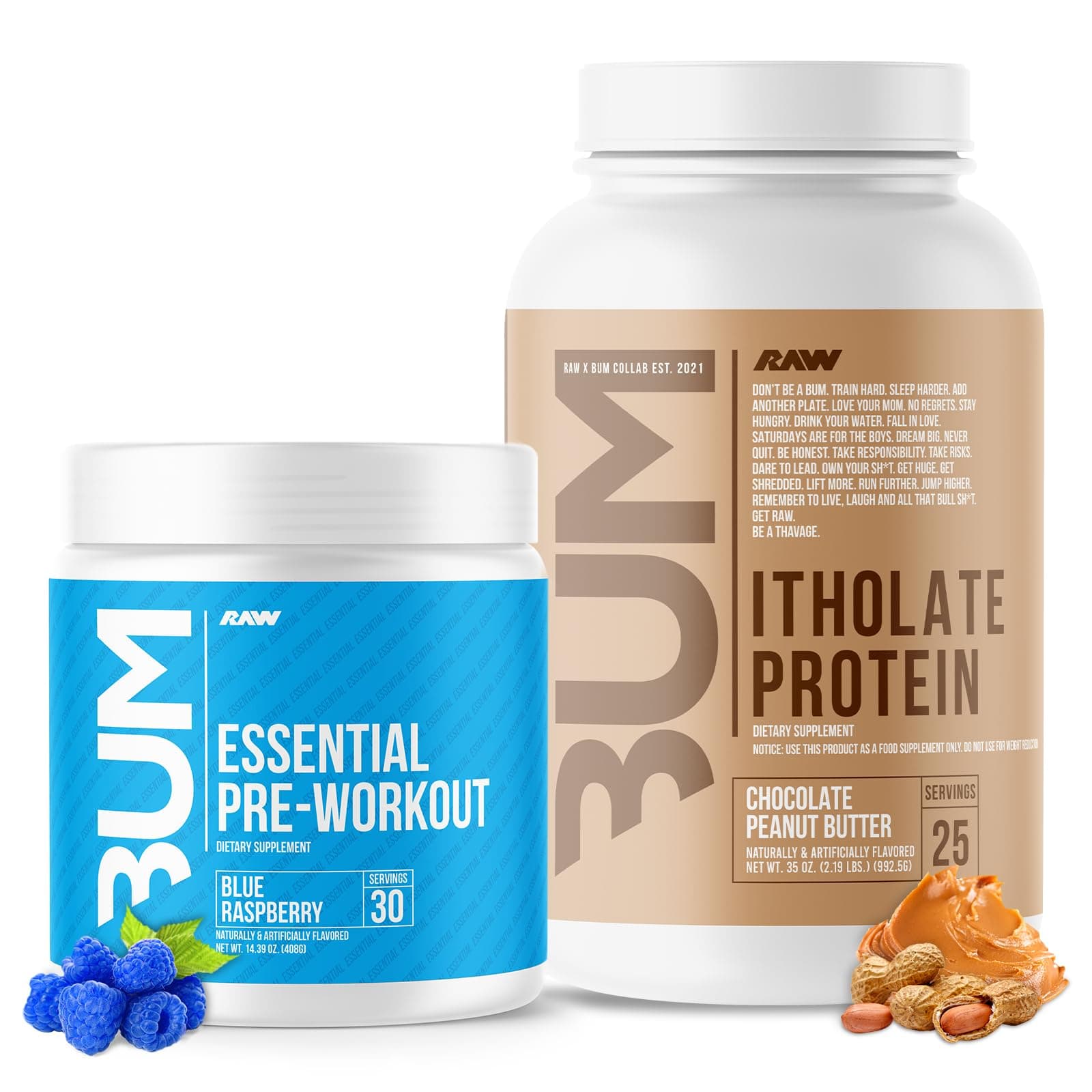 Whey Isolate Protein Powder & Essential Pre-Workout Bundle