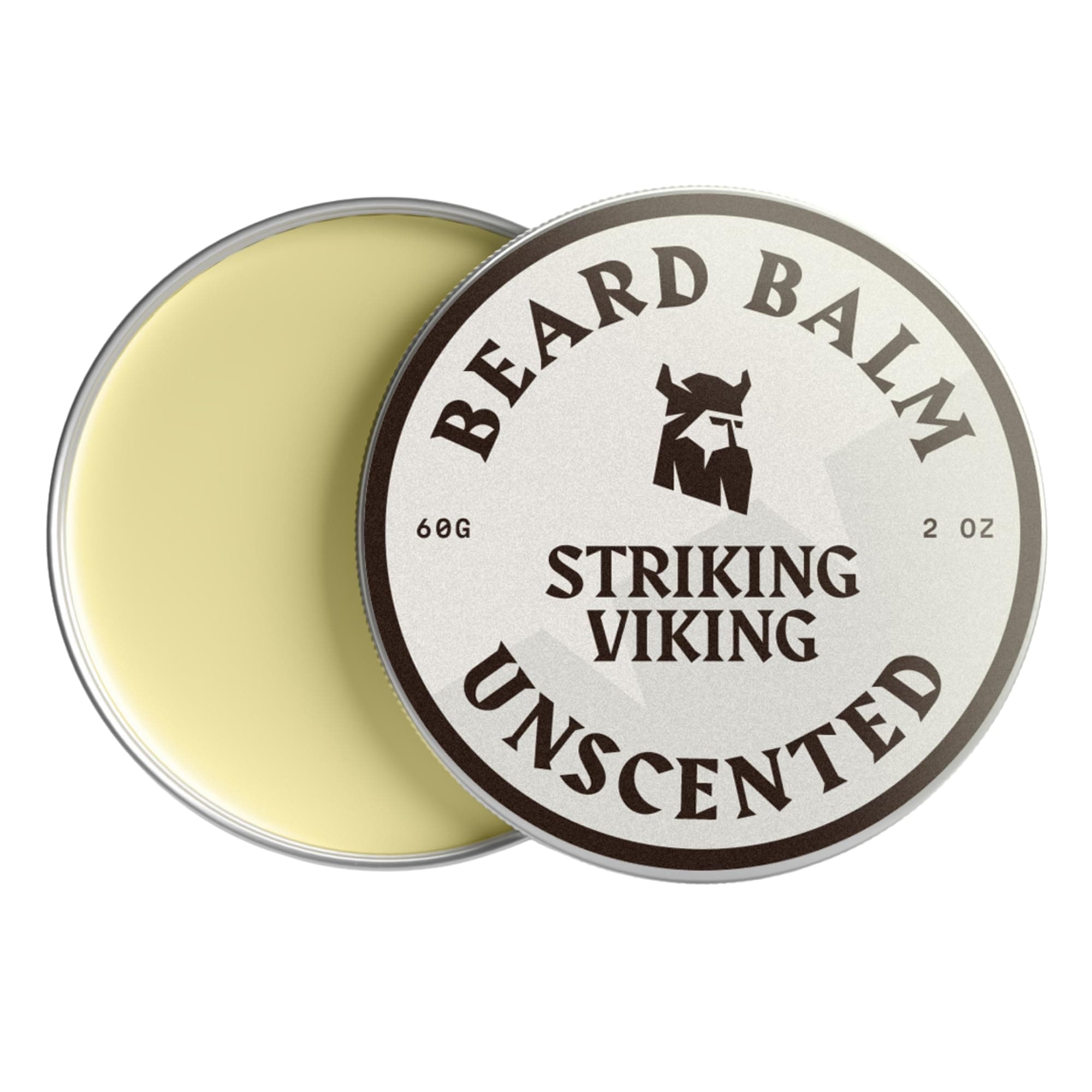 Beard Balm - 60 g, Unscented - Light Hold Styling & Beard Wax - Soothes Sensitive Skin & Shapes with Moustache Wax - Doubles as Post Shave Balm