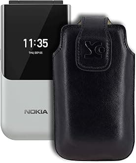 Suncase Original Case compatible with Nokia 2720 Flip Case Leather Case Mobile Phone Case Leather Case Protective Case in black