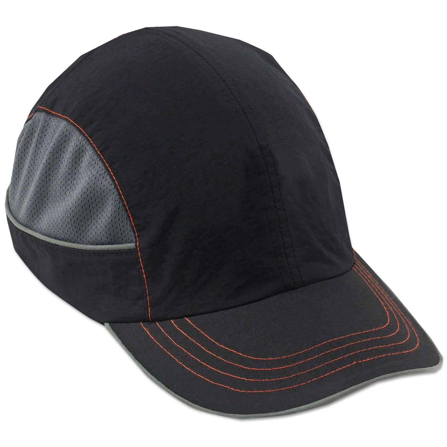 Safety Bump Cap, Baseball Hat Style, Comfortable Head Protection, Long Brim, Skullerz 8950,Black