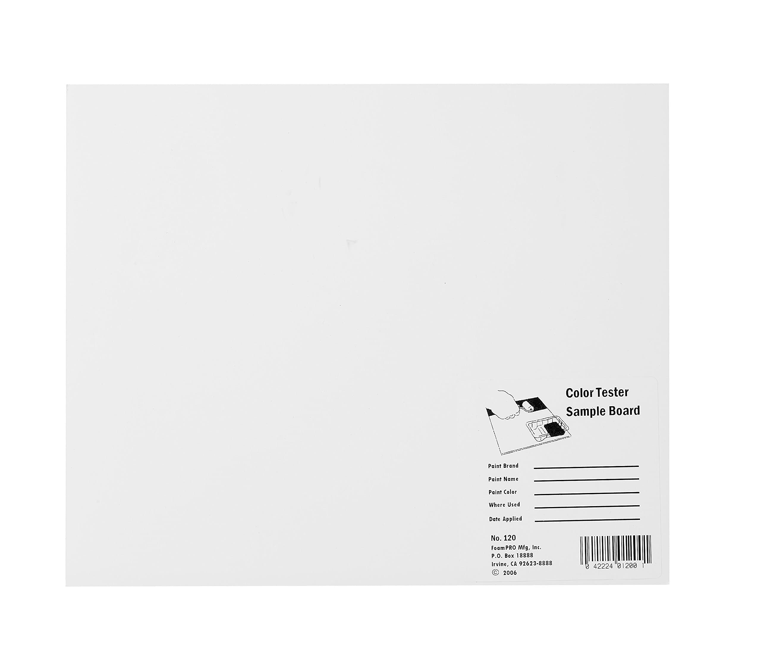 Foampro 120 Color Tester Sample Board