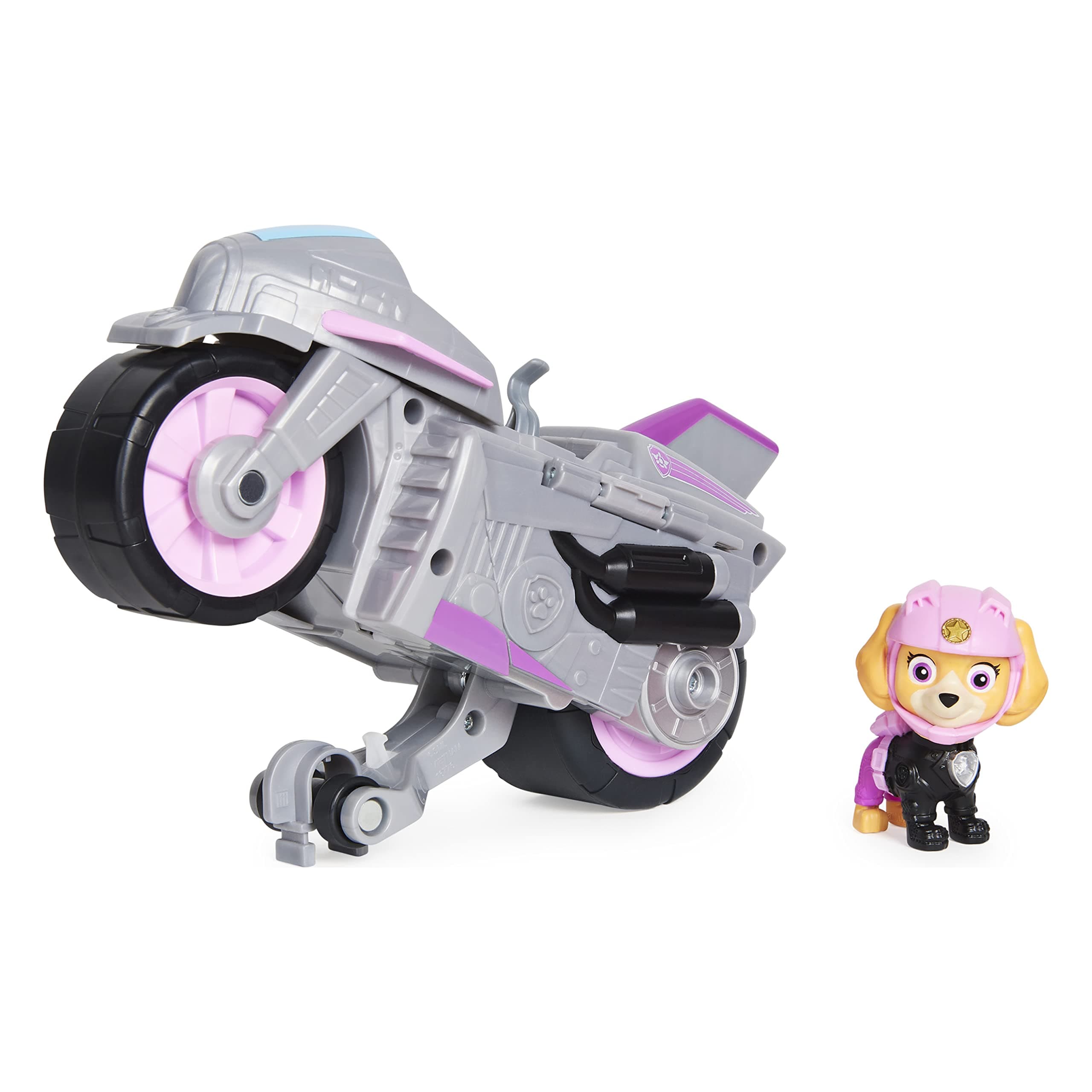 PAW PATROL Moto Pups Motorcycles | Pull Back Motor and Characters, Figure:Skye