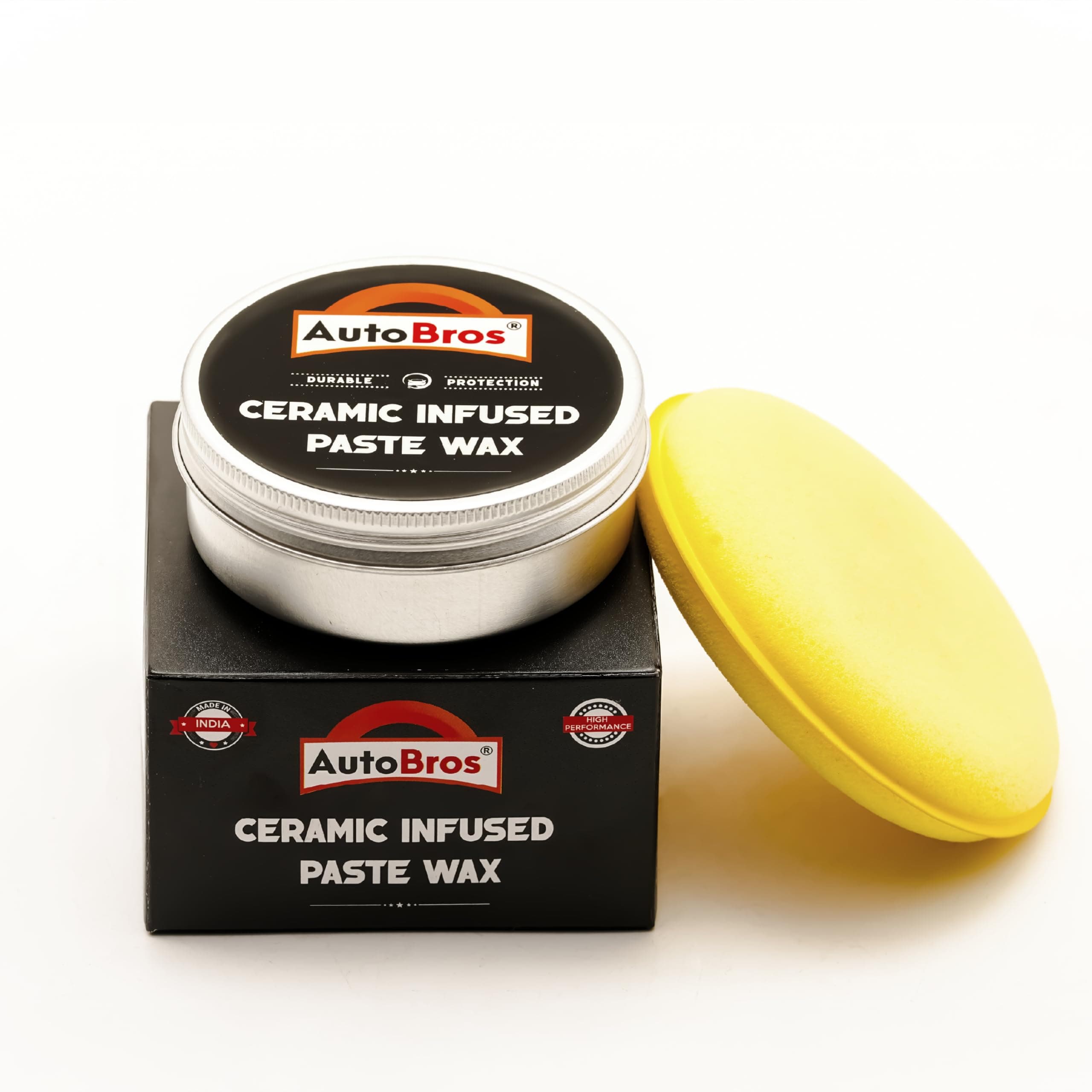 Paste Wax Infused with Ceramic (100g) : High Gloss, Water Beading Wax with Power of SiO2