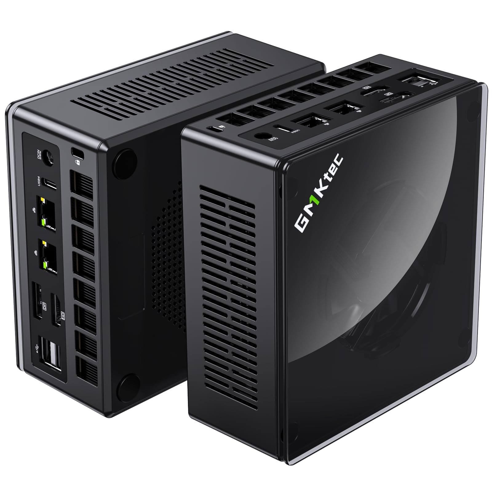 GMKtec Gaming Mini PC K8 Plus AMD Ryzen 7 8845HS(8C/16T, up to 5.1GHz) 32GB DDR5 RAM 512GB SSD, Desktop Computer Dual NIC 2.5G, HDMI 2.1, USB4