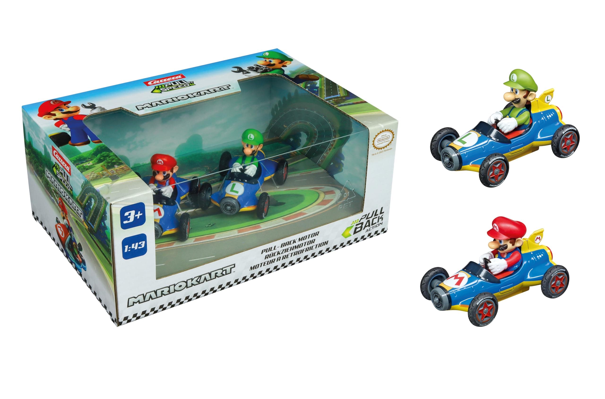 I Carrera | Mario Kart - Mach8 Twin Pack I For Boys and Girls from 6 Years & Adults
