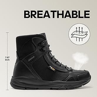 NORTIV 8 Men's Lightweight Military Tactical Work Boots Outdoor Hiking Motorcycle Combat Boots