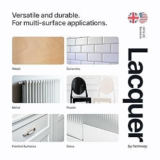 Hemway - Premium Clear Gloss Protective Lacquer Paint 1 L | Multi-Surface Sealant for Interior & Exterior Furniture & Surfaces | Waterproof & Weatherproof, Fast-Drying Top Coat