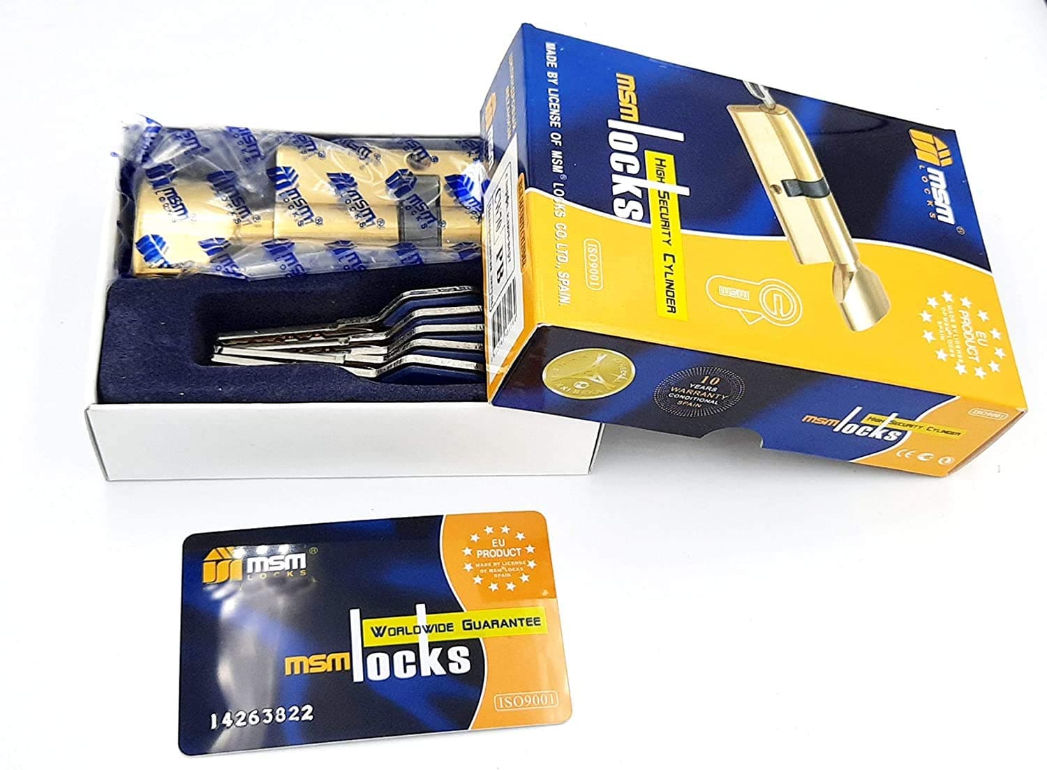 MSM Cylinder 1 Side Knob and Keys Lock - 70mm