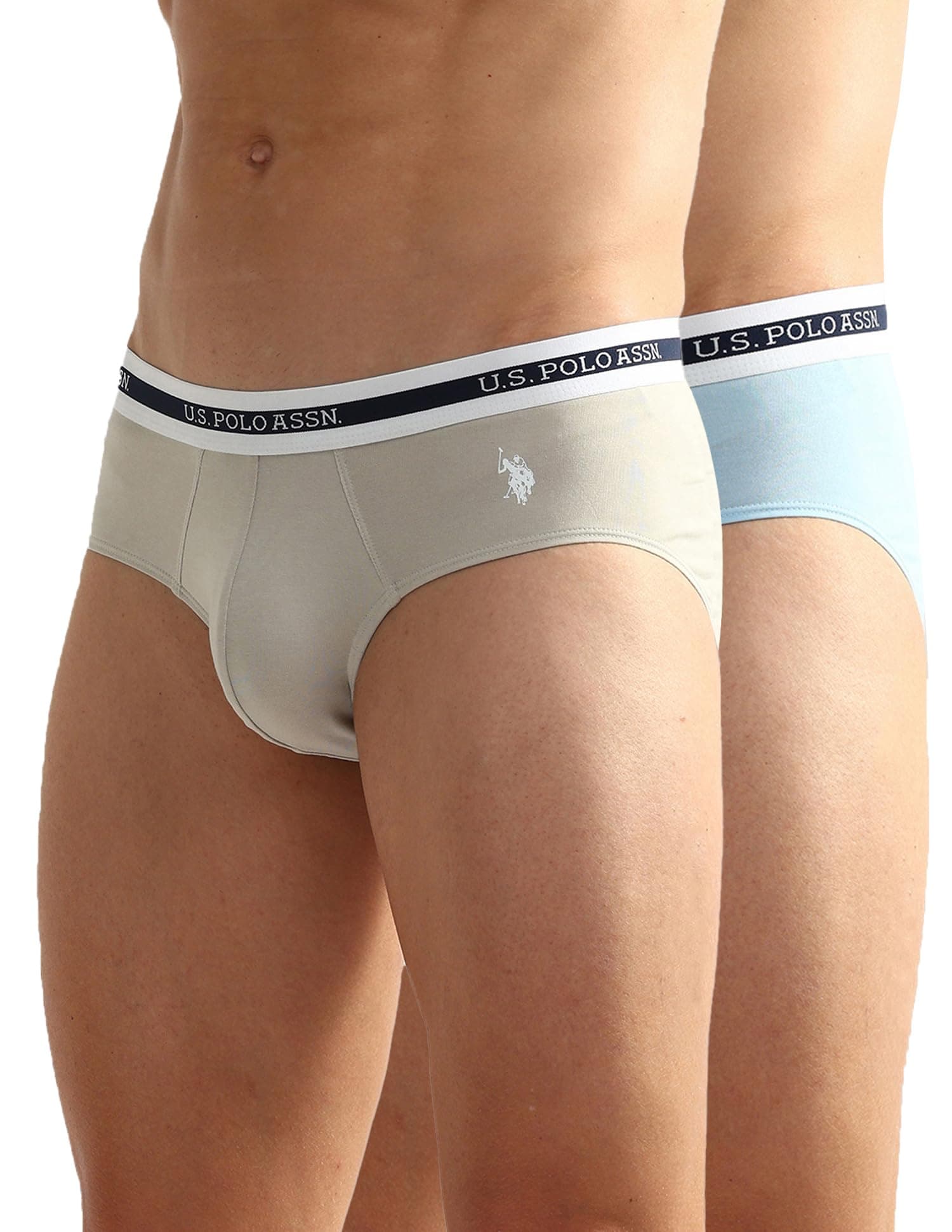 U.S. POLO ASSN. Men's Cotton Blend Classic Solid Briefs