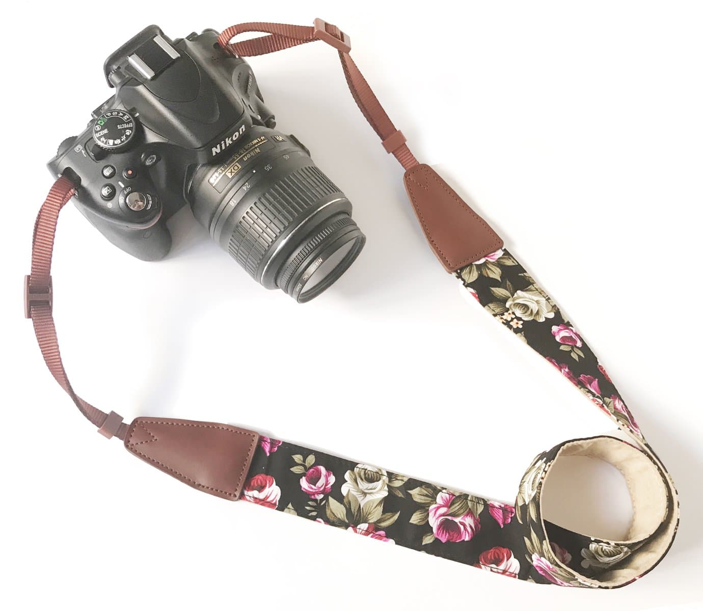 AlledCamera Strap Neck, Adjustable Vintage Floral Camera Straps Shoulder Belt for Women/Men,Camera Strap for Nikon/Canon/Sony/Olympus/Samsung/Pentax ETC DSLR/SLR
